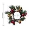 Christmas Candle Ring Decoration Holiday Handcrafted Farmhouse Decor Realistic with Red Berry Garland for Wall Birthday Decor