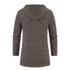 Men's Plus Size Hooded Mid-Length Fleece Knit Cardigan