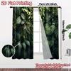 2pcs   2D FLAT PRINTING Curtains (Without Rod) Green Symphony Modern Modern Curtains Polyester Curtains Versatile All Suitable