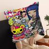 Cartoon Art Kawaii townTokidokiinside Cushion Cover Inches Farmhouse Decor Home Throw Pillow Covers for Couch Decorations