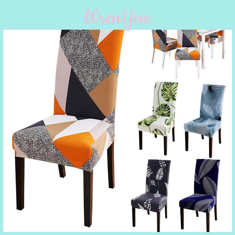 Stretch Dining Chair Covers Slipcovers Dustproof Soft Fabric For Elegant Home Decor