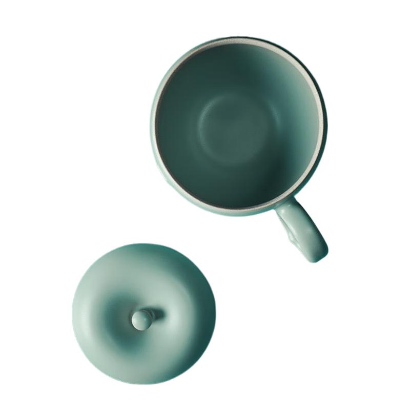 Edenus Ancient Green Glaze Ceramic Office Mug