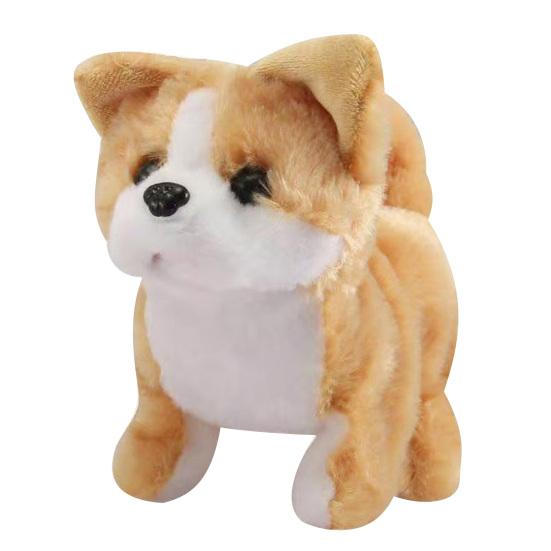 Electric Plush Simulation Teddy Corgi Dog Rabbit Tail Wagging Ass Shaking Toy