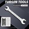 Metric Mirror Finish Double End High Hardness Open End Wrench - Multi-Spec Hand Tool