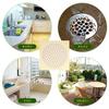 Allbeschoi Drain Seal, Hair Catcher, Drain Cover, Ground Leak Seal, Prevents Clogging, Hair Catcher, Bath Drain Seal, Disposable Filter, Drain Garbage