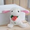 Flower Rabbit Bunny Plush Toy Keychain Stuffed Toys Pp Cotton Girl Filling