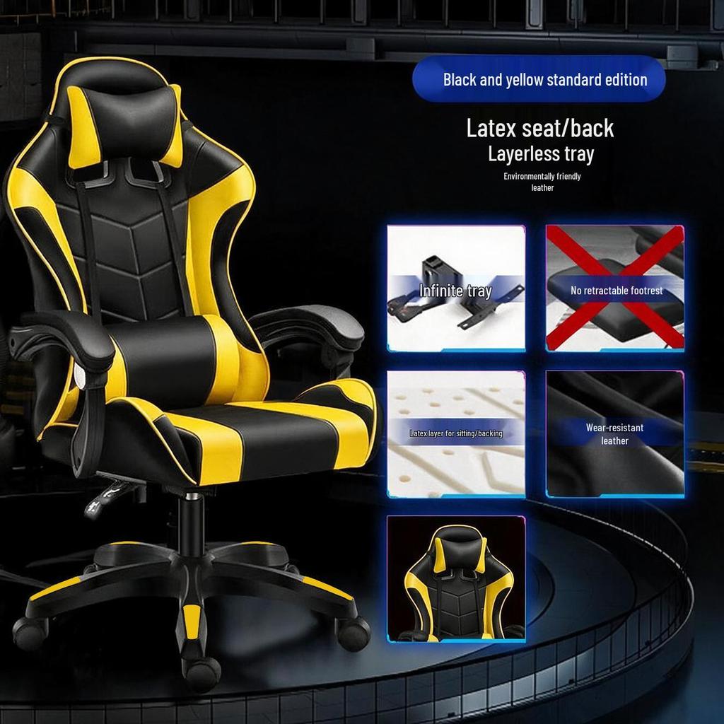 Ergonomic Racing Gaming Chair Recliner with Swivel and Lift Functions