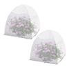 2pcs Plant Cover Anti-freeze Cover Non-woven Plant Frost Protection Tent Plant Winter Cold Cover Greenhouse Breathable Guard