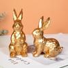 Easter Bunny Decorations, Resin Rabbit Figurine Small Decorative Bunny Statues For Tabletop Centerpiece Indoor Spring Easter