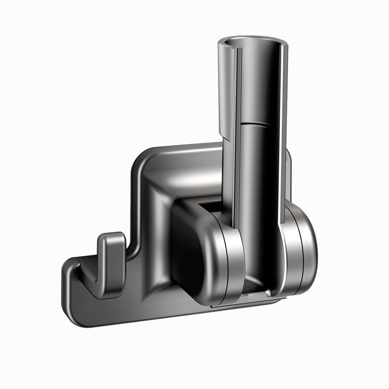 Shower Head Holder 90° Rotatable Adhesive No Drill Wall Mount Removable Bracket for Bathroom Shower Accessory