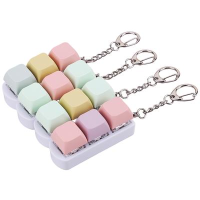 Keyboard Fidget Toy Fidget Clicker 3 Keys Keyboard Fidget Keychain Finger Clicker Toys for Adult To Relief Stress Pass The Time