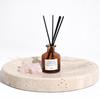 Wabi-Sabi Yellow Cave Stone Incense Tray - Home & Study Decor Display Stand