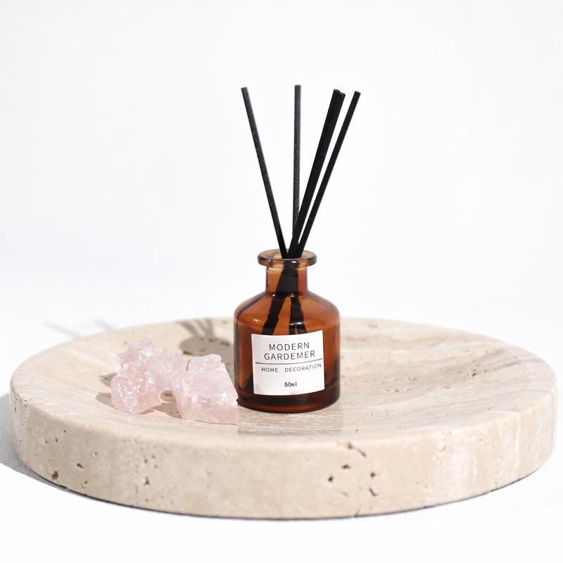 Wabi-Sabi Yellow Cave Stone Incense Tray - Home & Study Decor Display Stand