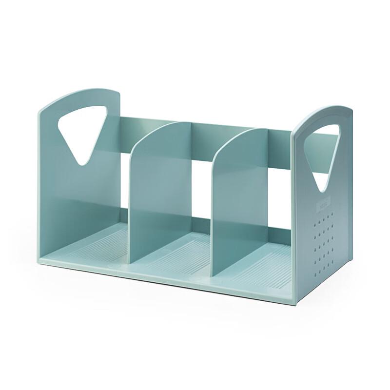 Desktop L-Shaped 3-Grid Book Organizer