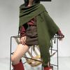 Trendy new scarf women's high-end sense versatile atmosphere wool shawl warm thickened fringed cashmere scarf