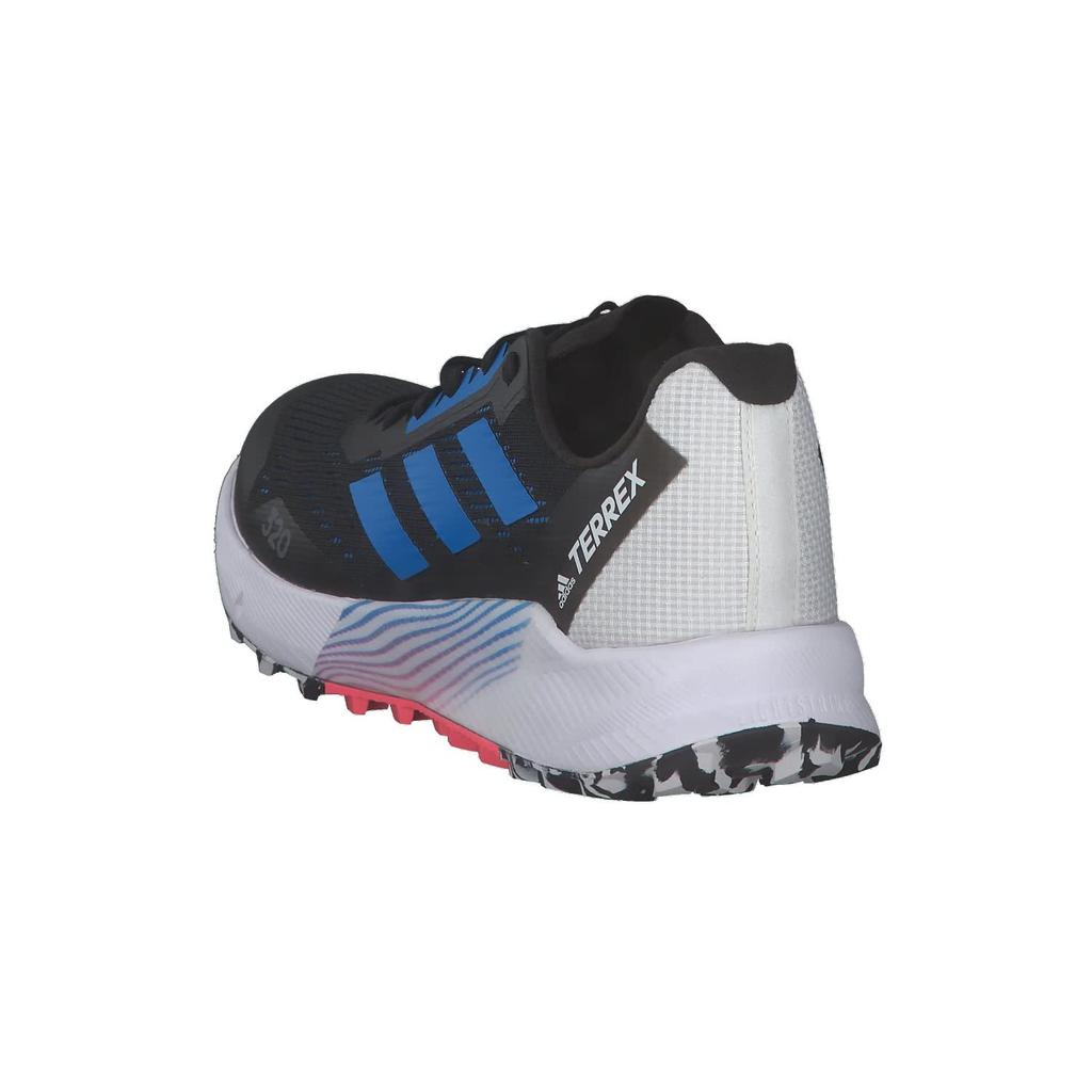 Adidas Terrex Agravic Flow Trail Running Core Size cm 2.0 Shoes, LTM89/LSF78, Men's, Black/Blue Rush/Turbo (GZ8888), 24.5