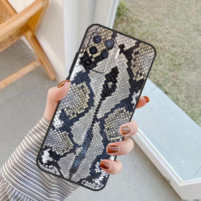 Snake Skin Case For Oppo A60 A80 A40 A17 A57 A77 A74 A54 A94 A78 A98 A18 A38 A58 A96 A76 A16 A15 A5 Pro