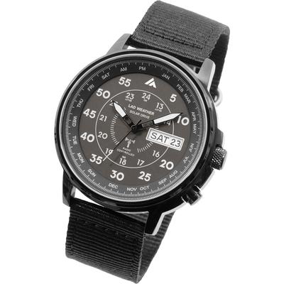 100m wasser lad017 [LADWEWEAR] Funkgesteuertes solarbetriebenes Herrenarmbanduhr, widerstandsfähig, (alles schwarz)