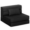 1 Seat Convertible Armchair Folding Sofa Bed With Cushion Included For Guests Living Room Small Space 120 Kg Load