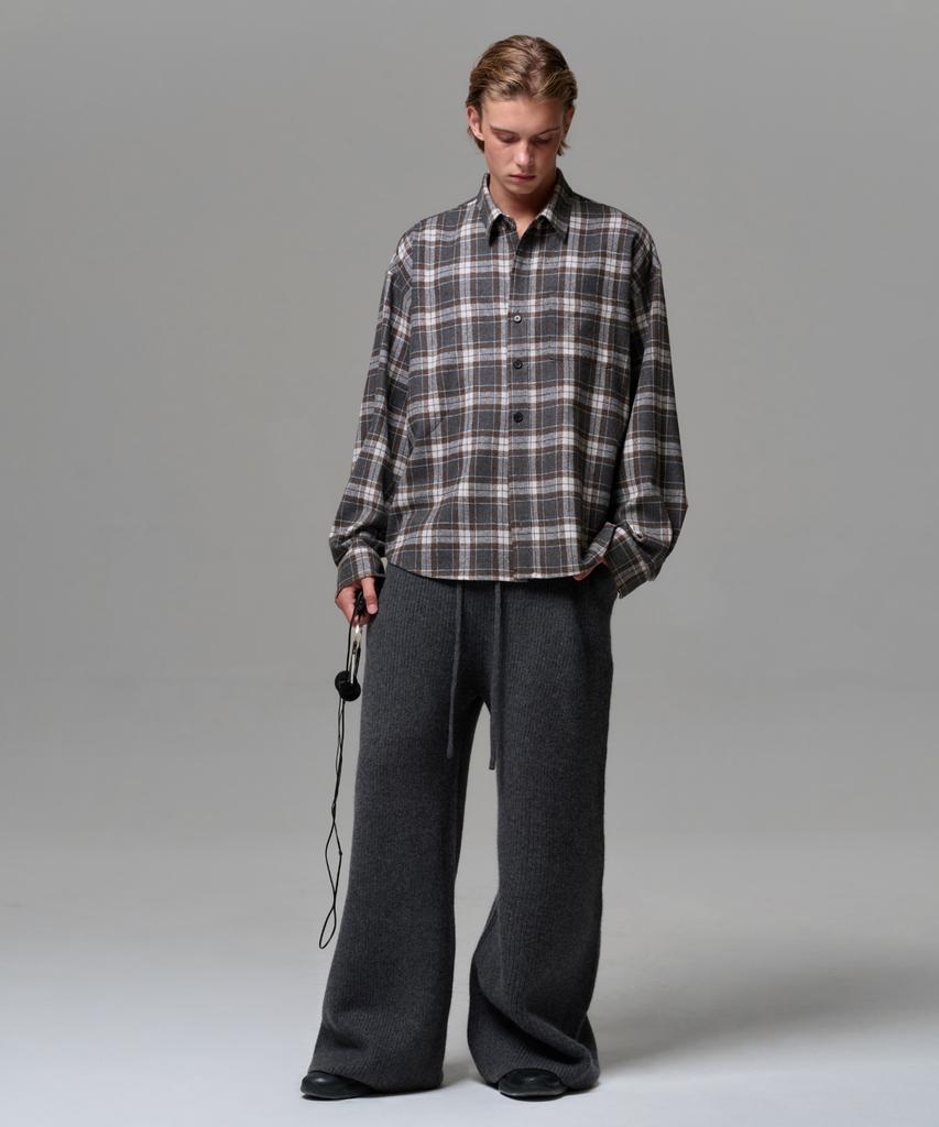ERA Unisex Vintage Check Shirt - Gray