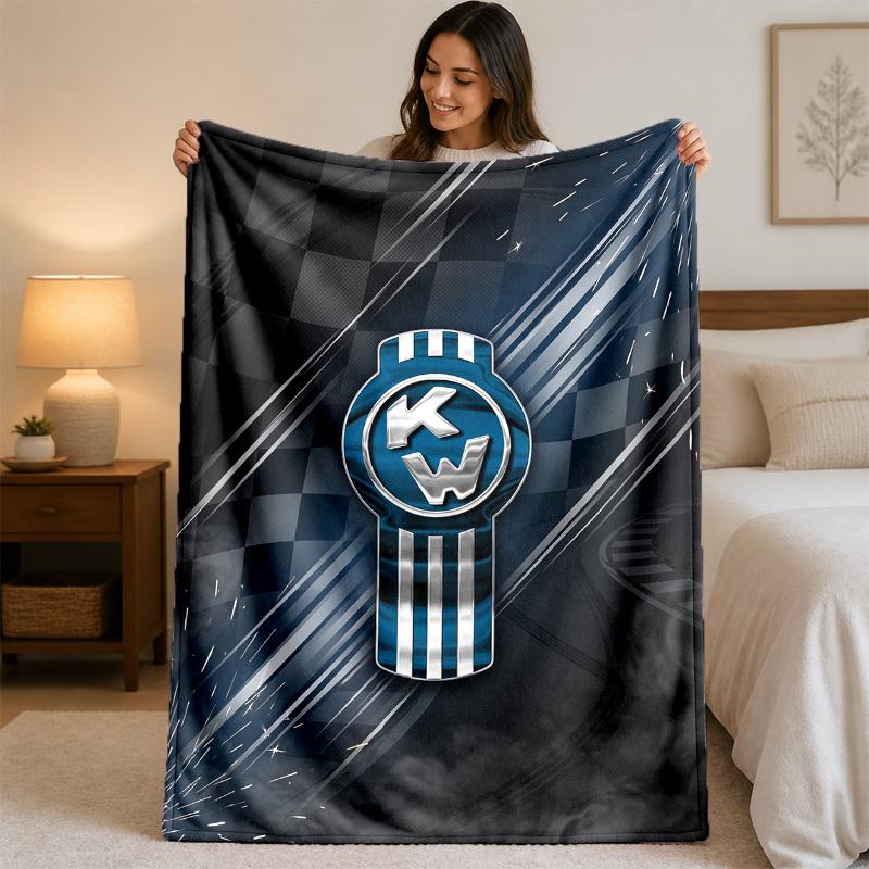 Coperta in Flanella con Stampa Kenworth Morbida Leggera Coperta Plaid in Peluche per Letto Divano Uso Domestico