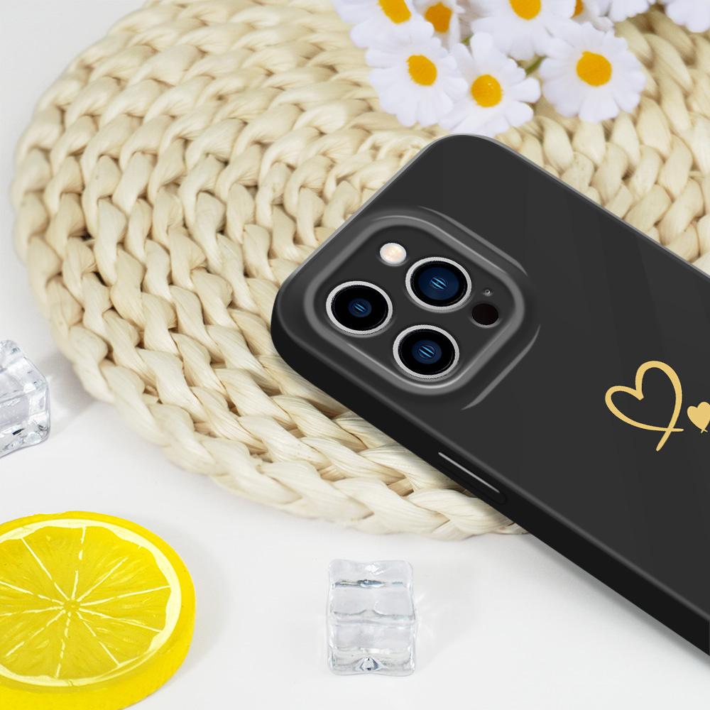Simple Love Phone Case For iPhone 13 12 11 7 8 6 6S Plus Pro Max Mini X XS XR SE 2020 2022 Film Hard Cover