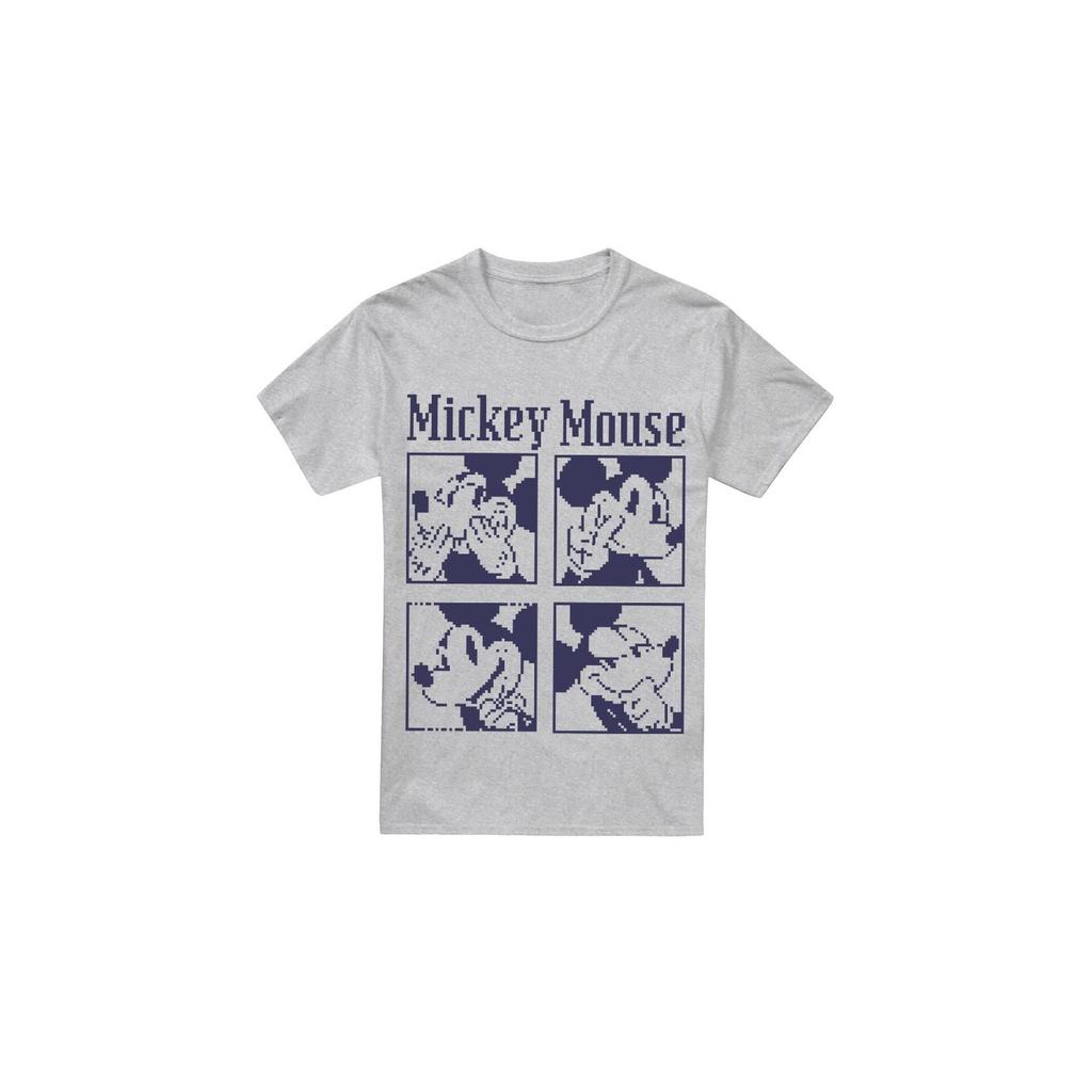 Disney Mens Mickey Mouse Pixelated T-Shirt