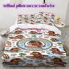Cute animals surfing Pattern Bedding,Quilt Set Quilt Cover Pillowcase Home Birthday Gift (1*duvet cover+2*pillowcase,without core)