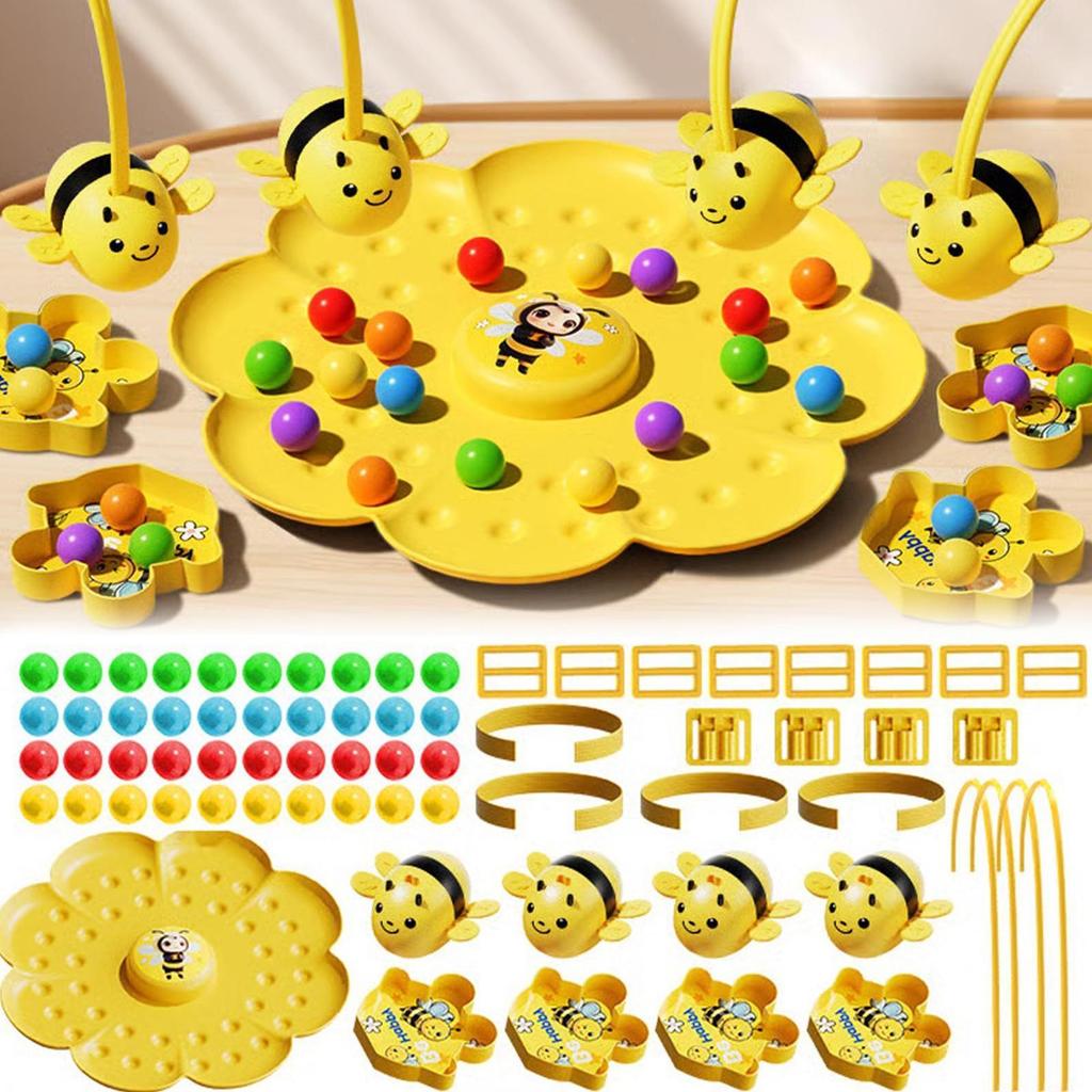 Magnetic Bee Toy Educational Game for Family Party Kids Adults Travel Garden Backyard Birthday Multiplayer Fun Portable Activity