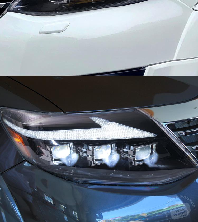 LED Headlight Assembly with Flowing Turn Signals for 2011-2015 Toyota Fortuner