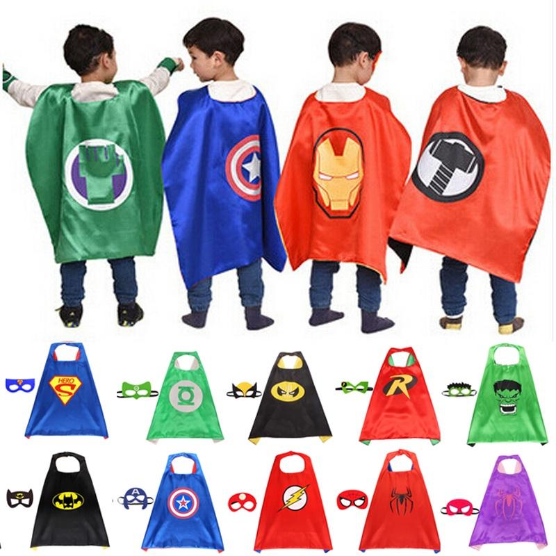 Superhero Cloak Adult Children Cape With Mask For Ultimate Halloween Costume Experience