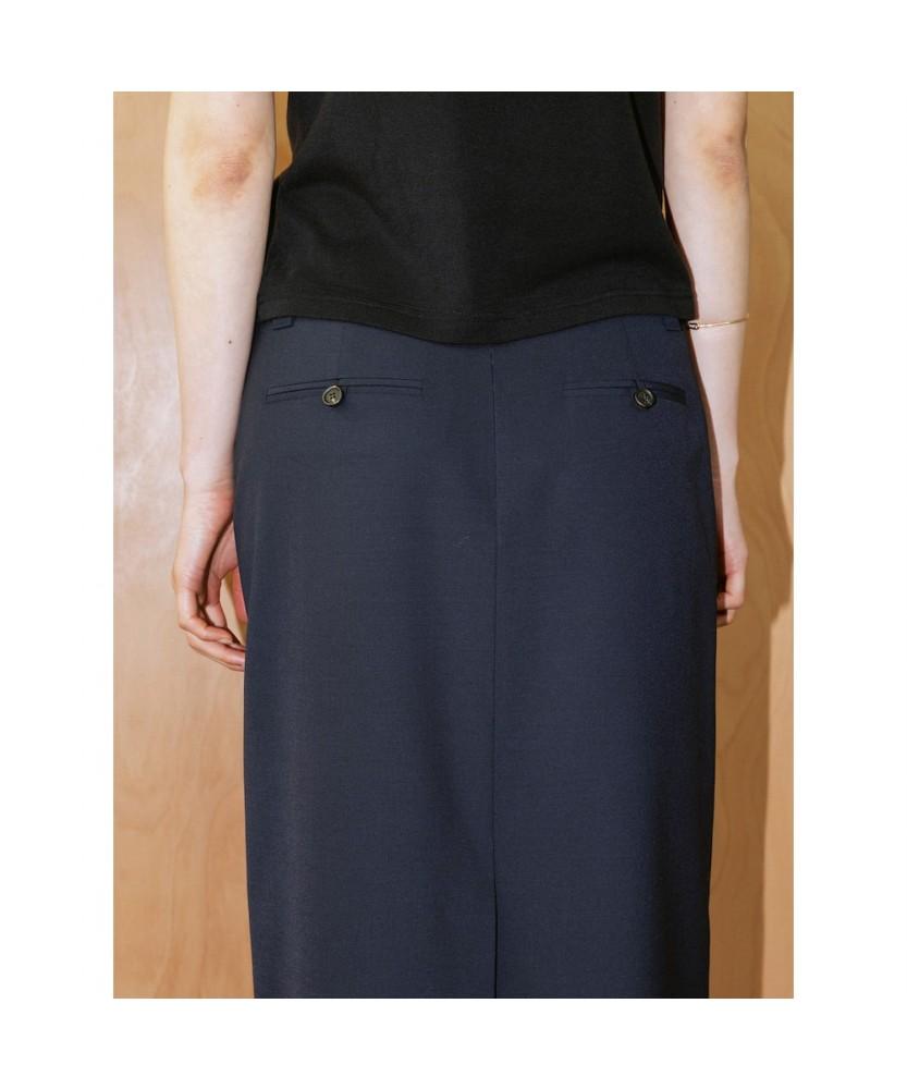 Diaepeocheo Jo Midi H Line Skirt Navy (Ta6427A12R)