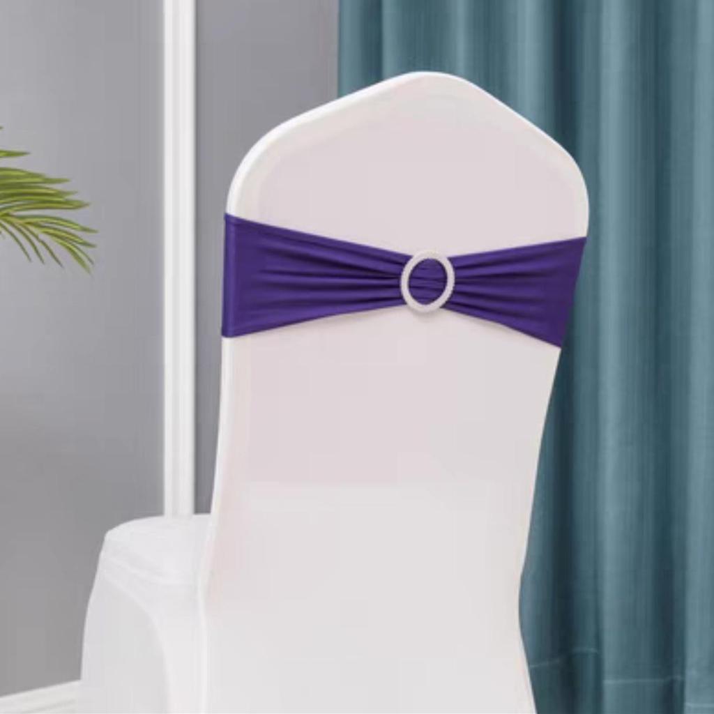 Elastic Chair Cover with Bowknot for Festive Decoration - Ideal for Weddings and Banquets