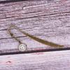 Metal Pocket Watch Bookmark Alloy Metal Page Marker Portable Vintage Bookmark  Office