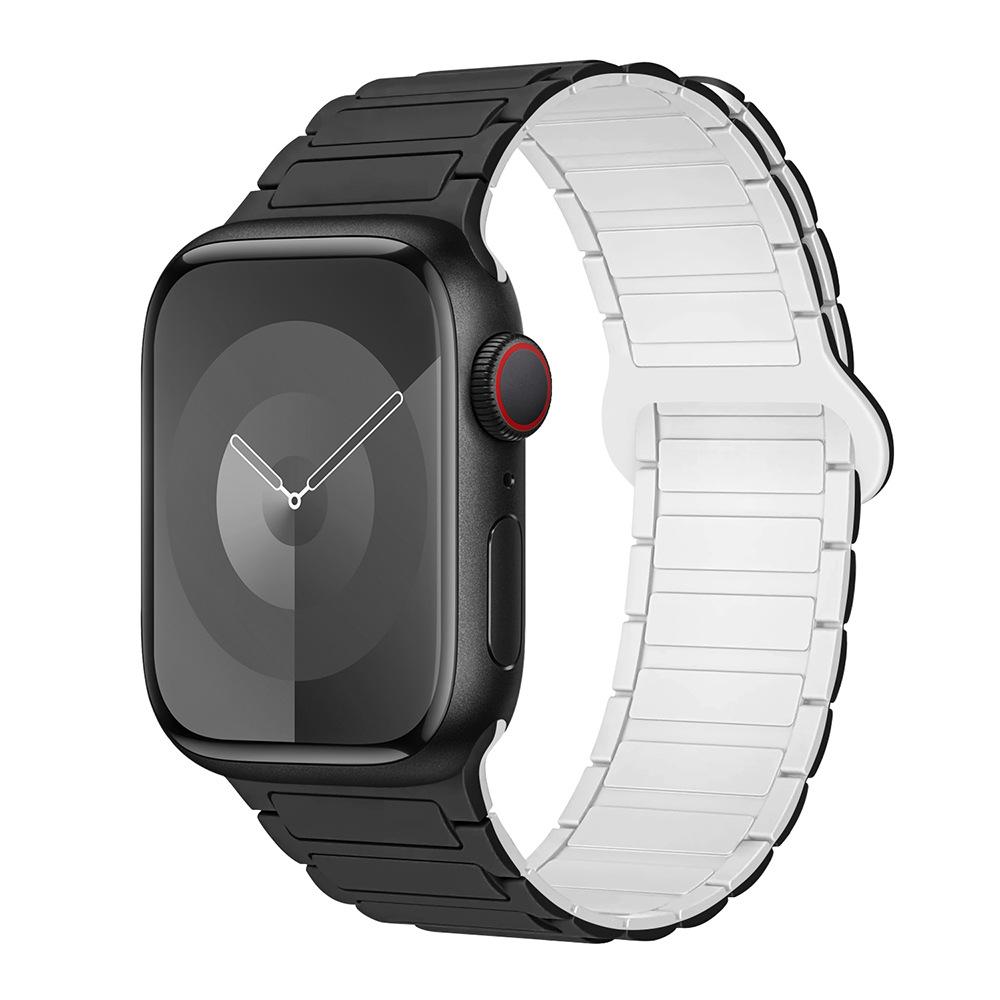 For Apple Watch Straps: 1-11 Generations / Ultra3 / SE3 Second Generation - Three-bead Silicone Magnetic Adhesive Straps