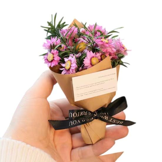 Yousheng Artificial Flower Compact Design Fragrance Deodorizer Romantic Roses Dried Flowers Car Air Vent Freshener Auto Scent