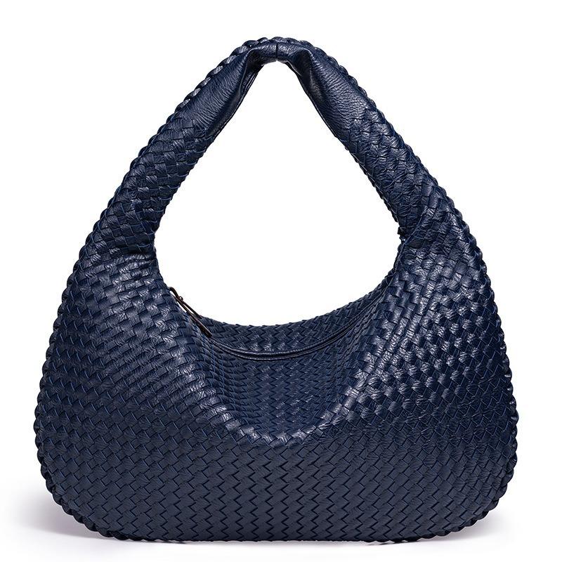 New Large Capacity Women's Shoulder Bag Retro Simple Handbag Handmade Fashion Underarm Bag