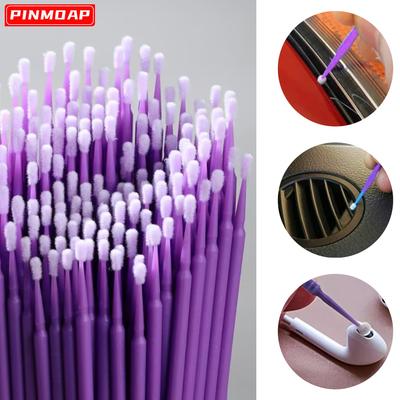 100pcs Car Maintenance Tool Brushes Disposable Paint Touch-up Micro Brush Tip Car Detailing Brush Small Tip Accessories