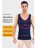 Men's Mesh Shaping Vest BX09: Breathable Chest Binder, Tummy Control, Back Support, Sporty.