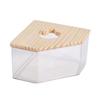 Hamster Sand Bath Shower Box Transparent Hamster Sand Bath Shower Room for Small Animals