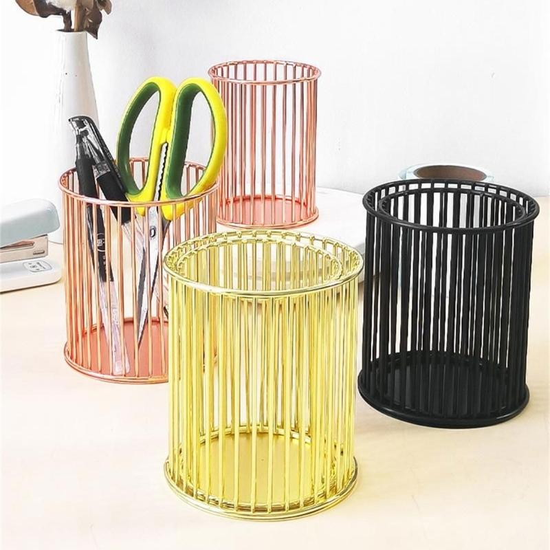 Pen Holder Shelf Pencil Holder Organizers Home Office Decorative Makeup Brush Cup Desktop Decorations Desk Organizers