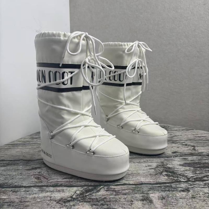 Winter Samt warm rutschfest Schneestiefel Damen Lang Mondstiefel