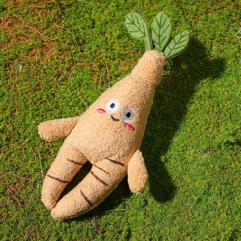 Cute Cartoon Food Plant Plush Toy Soft Teapot Morel Mushroom Coconut Tree Stuffed Doll Keychain Pendant Kids Birthday Gift Boys