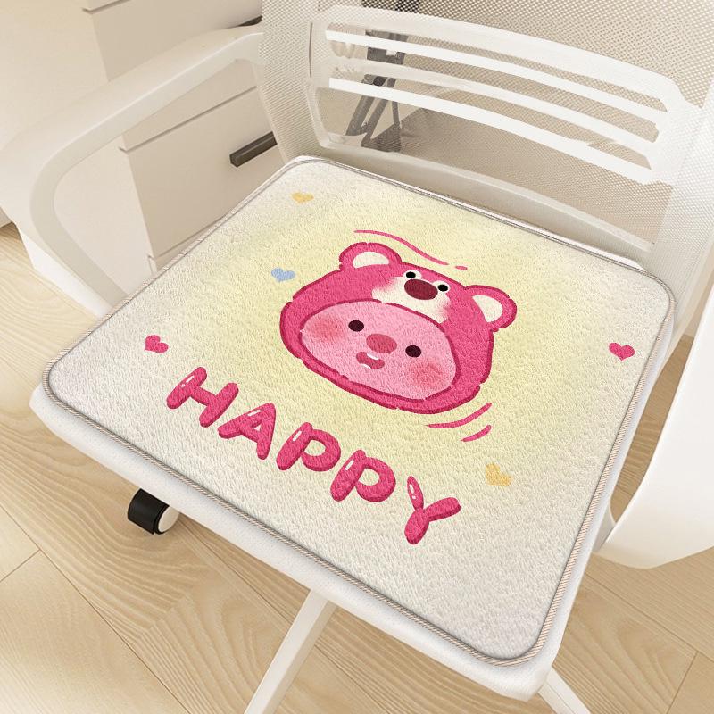 

Lotso Plush Imitation Cashmere Seat Cushion for Autumn/Winter - Anti-Cold Dorm/Office Pad 40x40 cm