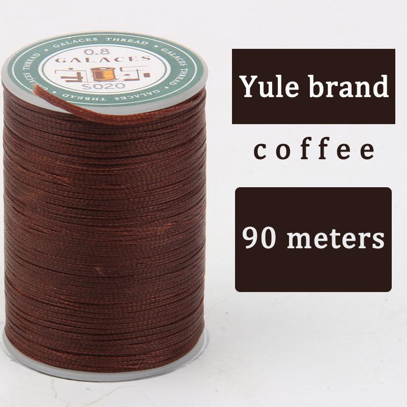 DIY Hand Sewn Leather Goods Wax Thread 0.8mm Hand Sewn Flat Wax Thread Leather Foreskin Leather Hand Sewn Thread