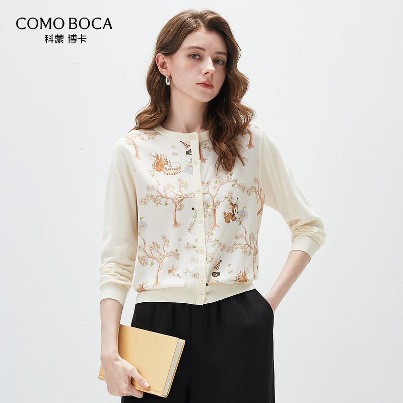 

Кардиган Kemengboka 2026 Весна/Літо, в язаний, з квітковим візерунком, суміш шовку тутового шовку XL