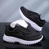 PU Leather Running Shoes Men's Casual Sneakers Fitness Trainers Waterproof Sports Shoes Soft Sole Sneakers