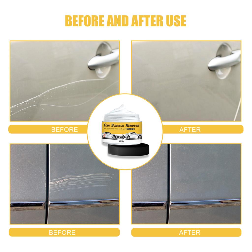 Car Scratch Repair Paste Multipurpose Waterproof Lasting Car Polishing Compound Scratch Remover With Sponge For Car Care Product