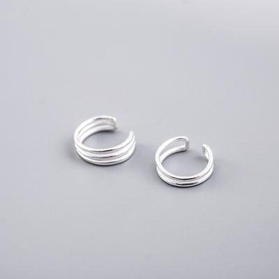 925 Silver Clip On Earrings Ear Cuff No Piercing Jewelry For Women Girls