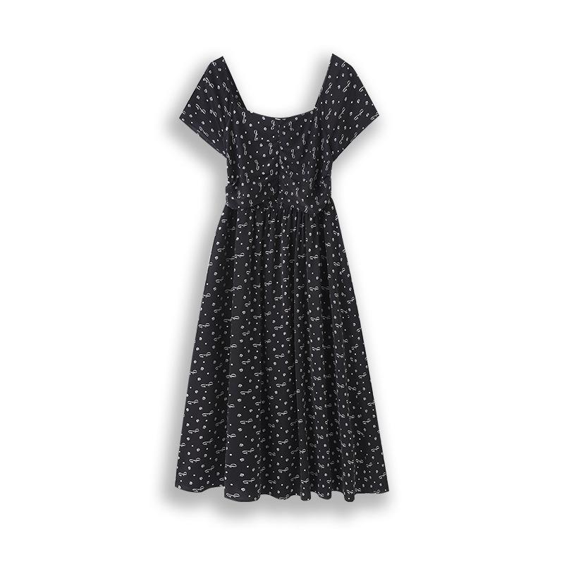 A New Summer Style of Plus-size Women's Dress with High-end and Slimming Floral Patterns